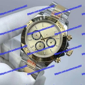 5 Style Factory 2813 Orologi da polso con movimento Quadrante in oro da 40 mm 116503 126503 Cronografo in acciaio inossidabile con vetro zaffiro funzionante Orologi meccanici automatici da uomo