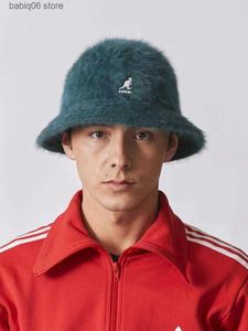 Wide Brim Hats Bucket Hats Fashionable and versatile Kangol kangaroo dome fisherman hat men and women universal winter warm plush hat T230910