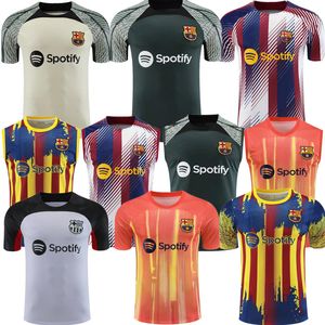 23 24 Uomo Barcelona TUTA Maglia da calcio polo Set Maglia da calcio per allenamento per adulti 2023 2024 Canotta da uomo a maniche corte Bbarcelona