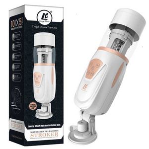 Brinquedos sexuais massageador novo pistão automático telescópico máquina de sexo elétrico masculino masturbador sucção ar retrátil vibradores Stroker para homens