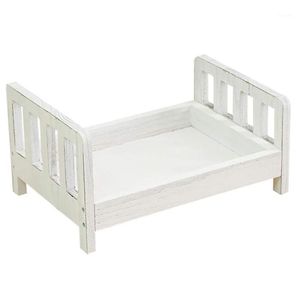 Babybetten Born Requisiten für Pografie Holz abnehmbares Bett Mini Schreibtisch Tische Hintergrund Zubehör2428