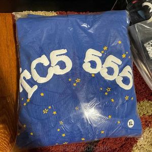 Erkek Hoodies Sweatshirts Blue Sp5der Young Thug 555555 Örümcek Web Sweater Köpük Baskı Pamuk Gevşek Erkekler Kadınlar 1 1 En Kalite Hoodies Sweaterfw23