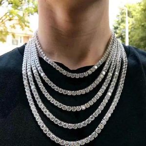 2021 12 mm Miami Cuban Link Chain Naszyjnik Bracelet tenisowy zestaw dla męskiego Bling Hip Hop lodowane Diamond Złoty Srebrny Raper W283J