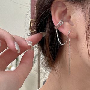 S 925 sterling silver single sale pig nose ear ring ring earrings female Korean net red temperament niche design ear bone clip earrings