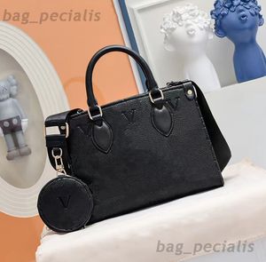 Tote bag Designer Crossbody bag Women Vintage retro Letter Embossing Handbags ON THE GO Letter flower printing shopping bag large capacity travel bag