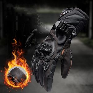 Motorcycle Gloves Waterproof Long Men Warm 4 Seasons Ride Cycling Riding Tactical Glove Anti-Fall Off-Road Thickened285h