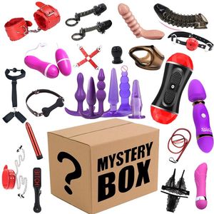 Masturbator Eroticos BdSm Bondage Lucky Bag Surpris Surprise Mystery Box Sexiga leksaker för kvinnor Män par vuxna spel accessoires shop332i