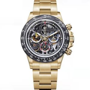 2022 Роскошные мужские часы 42 мм Кварцевые многофункциональные классические часы Модные часы для работы в нескольких часовых поясах Золотые часы Дизайнерские часы Oro332P