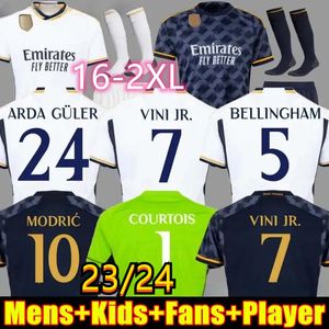 23/24 Bellingham Vini Jr Soccer Jerseys Mbappe 2023 2024 Football Shirt Real Madrids Camaveringa Rodrygo Camisetas High Quality Men Kids Set Fans Player Uniforms