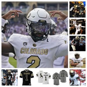 2023 Colorado Buffaloes Football Jersey 18 Myles Slusher 2 Shedeur Sanders 18 Adam Hopkins 14 Omarion Miller 20 Lavonta Bentley 3