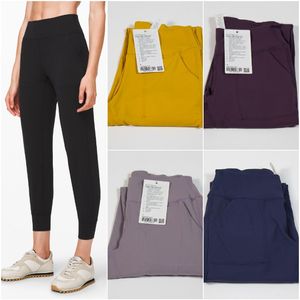 LL-123111 Trainer Pants Kvinnor byxor Yoga Loose Pants Excerise Sport Gym Damer Running Casual Long Pant Elastic High WAI292F