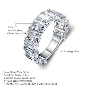 Fashion Set Ring Personalized Creative Designer Jewelry S925 Sterling Silver Ring White Zirconia Topaz Ring