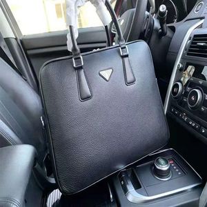Whole designer men's briefcase atmospheric handbag canvas shoulder strap super fiber leather bag handbags273F