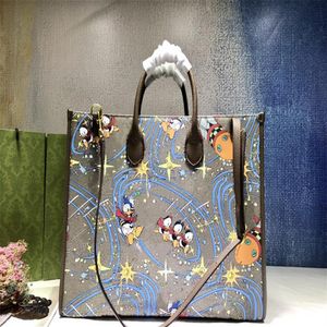 2021 Fashion Ladies Handbag Shopping Bag Stor kapacitet högkvalitativ läder lyx varumärke Klassisk mönster Design256p