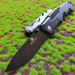 Klappmesser 7Cr17Mov Klinge Schwarz Aluminiumlegierung Griff Militärische Taktische Hosen Gürtelclip Messer Outdoor Camping EDC