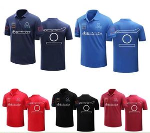 F1 Racing Polo Men's Summer Short Sleeve T -skjorta med anpassad