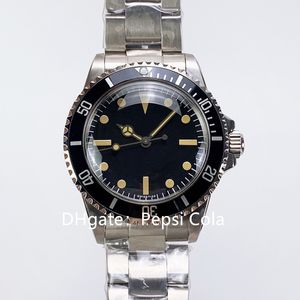 BP Factory Mens Watches Gorące przedmioty Wysokiej jakości BP producent 40 mm zegarek 1961 Vintage 5512 5513 Black Maxi Dial Asia 2813 Mocne