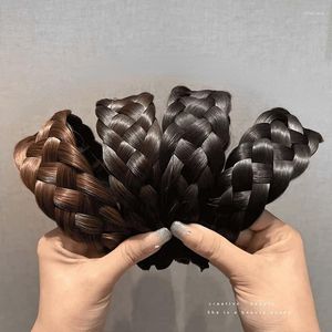 ヘアクリップ女性ワイドウィッグツイスト編組バンドファッションノンスリップブレードアクセサリーヘッドバンドヘッドウェア