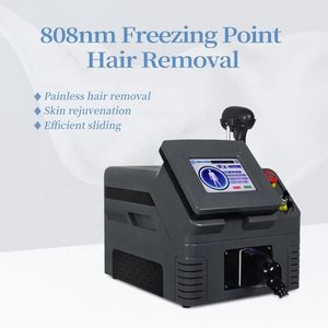 Máquina de remoção de pelos, laser de diodo 808nm, depilação de ponto de gelo, rejuvenescimento da pele sem dor para corpo inteiro, máquina de beleza compacta ce