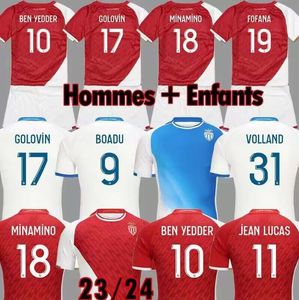 2023 2024 Jako koszulka piłkarska Monaco Ben Yedder Minamino Boadu Golovin 23 24 Volland Embolo Focked Jorge Boys Disasi Fofana Football Shirt Diatta
