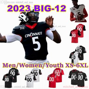 2023 Custom XS-6XL NCAA Cincinnati Bearcats Football Jersey 5 Emory Jones 1 Ahmad Sauce 21 Corey Kiner 8 Xzavier Henderson 3 Deshawn Pace 12 Justin Harris Lichtenberg