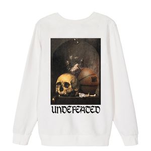 2023 Ins Skull Printed Mens Designer Hoodies Man and Women Pullover Undefeated Hoodie Loose Casual Hooded Sweatshirt Oversize Size S-2XL