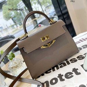 Taschen handgefertigt 5A Tasche Neue Mode hohe Sinn für Frauen zweite Generation Mini Leder tragbarer kleiner vielseitiger Messenger haben Logo 9Y1I