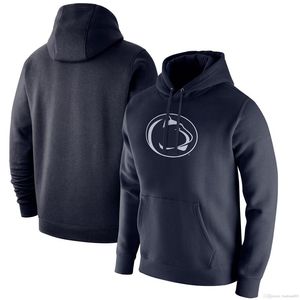 Penn State Nittany Lions Navy Wake Forest Demon Deacons Club Флисовый пуловер с капюшоном Washington State Cougars мужская толстовка 20212764