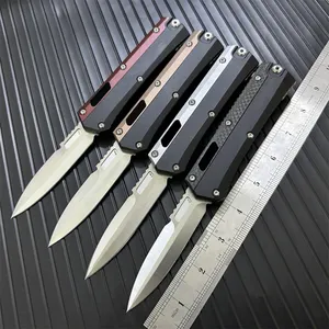 USA-modeller Glykon 184-10s Automatisk kniv från främre dubbelåtgärd M390 Combat Auto Pocket Mafia Knives Självförsvar Mikroskärningsverktyg