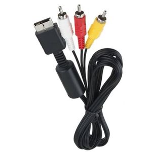 1.8m Audio Video AV Kablosu, Sony PlayStation PS2 PS3 Konsolu için RCA Cord'a