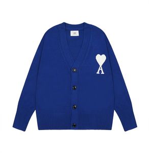 Moda Amisweater Paris Maglione Mens Designer Camicie lavorate a maglia Manica lunga French High Street Ricamato A Heart Pattern Girocollo Maglieria Uomo Donna Am i # 04