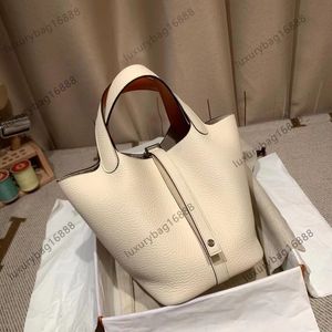 10A Top Tote Bag Classic Designer حقيبة يد 18 Picotin Fashion حقيبة تسوق كبيرة للتسوق حقيبة حقيقية مصنوعة يدويًا بالكامل.