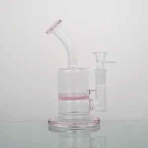 Wholesale New Release Pink Filter Cute DAB Rig Water Glass Pipe Glass Smoking Bong Water Pipe Smoking Accessories