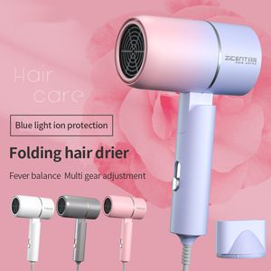 헤어 드라이어 휴대용 음이온 건조기 고등 조명 모델링 가정용 난방 공기 접이식 화면 Chaison Hairdryer 230909