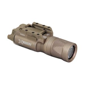 Taktyczne SF X300V LED Białe światło Wysoka moc wyjściowa Pistolet Pistol Pistolet Fit 20 mm Picatinny Rail215L