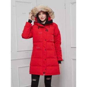 Canadian Designer Goose Mid Length Version Puffer Down Womens Jacket Down Parkas Winter Thick Warm Coats Womens Windproof Streetwear266