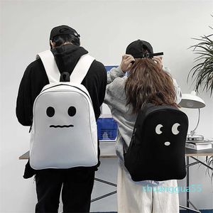 Nylon Personalized Shoulder Bag Students Quirky Ugly Ghost Large Capacity Student School Bags