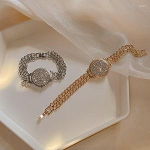 Bangle 1 Pcs High Grade Sense Watch Bracelet Cold Diamond Female Personality Exaggerated Handmade Jewelry