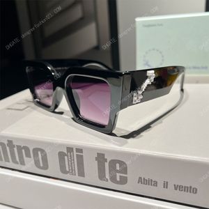 OFF Occhiali da sole classici di marca di moda per donna uomo piatto spesso con occhiali Occhiali da sole quadrati di marca di design di lusso caldo