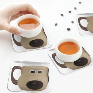 Bordmattor GROMMIT CHASTERS PVC LEATHER PLACEMATS Non-Slip Isolation Coffee for Decor Home Kitchen Dining Pads Set of 4