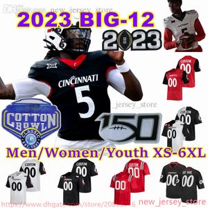 2023 Custom XS-6XL NCAA Cincinnati Bearcats Football Jersey 1 Ahmad Sauce 5 Emory Jones 16 Brady Lichtenberg 2 Dee Wiggins 0 Jowon Briggs 9