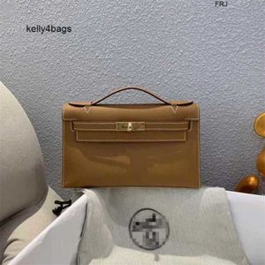 Torby ręcznie robione 5A Family Family Wax Sewing Mini Carrie Bag Mini22cm Generation Epsom Leather 37 Golden Brown Have Logo ESM0