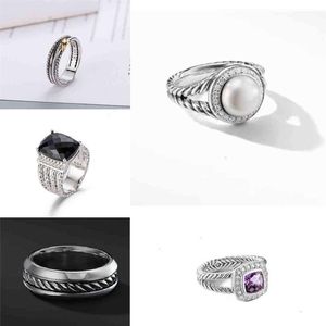 Silver Rings Thai Dy Plated ed Two-color Selling Cross Black Ring Women Fashion Platinum Jewelry253c