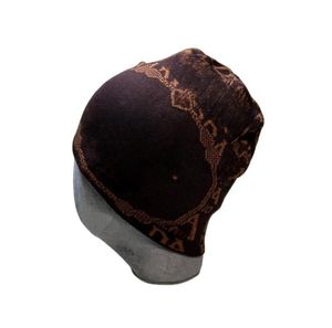 Gorros de caxemira despojados para mulheres e homens bordados gorros quentes gorros de inverno