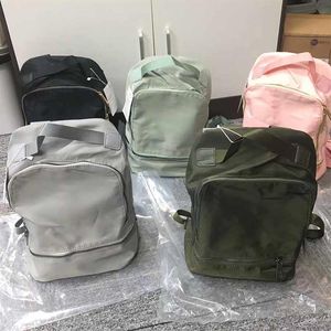 Lu Yoga högkvalitativ utomhuspåsar Student School BACK RACKPACK LADIES DIAGONALA BAG NY Lätt 10L Ryggsäckar med LOGO1745