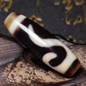 Pedras precárias do Tibete AGate dzi Cinnabar Material levemente desgastado Ruyi Hook Tianzhu Colar Pingente Acessórios DIY livre