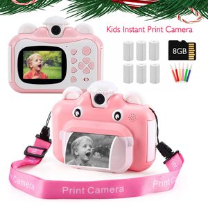 Fotocamere giocattolo Fotocamera digitale con stampa istantanea per bambini 1080H Video Po con scheda da 32 GB per bambini Ragazzi Ragazze Regalo di compleanno di Natale 230911