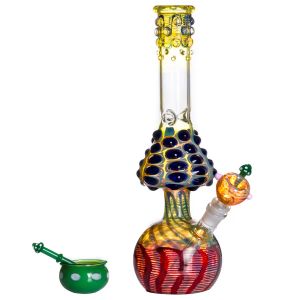 Gravity Mushroom Bong Hookahs Thick Glass Water Bongs Smoking Water Pipes Downstem Perc Beaker Dab Rigs LL