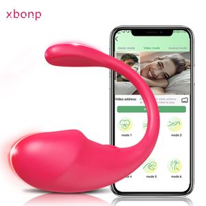 Vuxna leksaker bluetooth g spot dildo vibrator för kvinnor app långdistans fjärrkontroll klitoris stimulator vibrerande ägg sex kvinnlig 230911