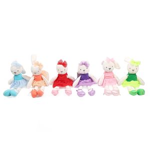 Simpatico peluche nobile con gonna confortevole, bambola di coniglio, bambola che dorme, piccolo coniglio, per bambini